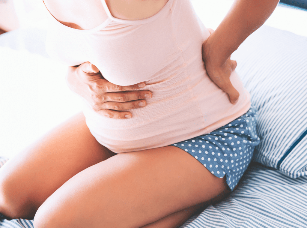 Pregnant woman with pelvic pain
